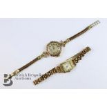 18ct Gold Valmon Geneve Cocktail Watch