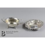 Silver Bon Bon Dish and Sugar Bowl