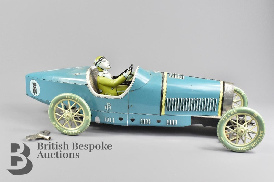 Paya Tinplate Clockwork Scale-Model of the Bugatti Type 35 - Image 4 of 11