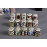 Quantity of Crown Derby and Other Porcelain Thimbles