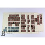 1864 1d Reds Complete to 225 and 2d Plates Set