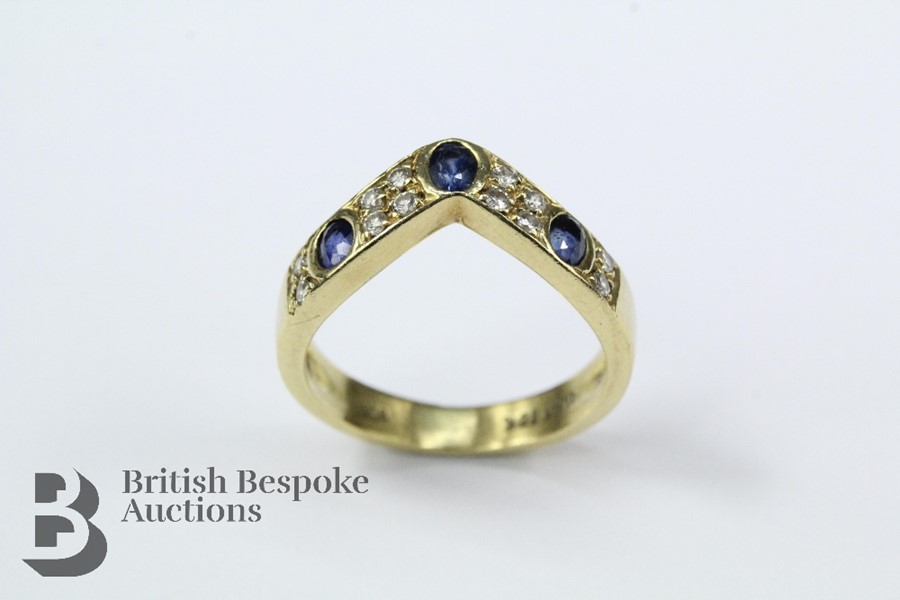 18ct Sapphire and Diamond Bracelet and Ring - Image 8 of 11