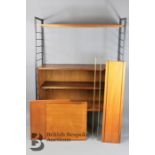 Vintage Staples Ladderax Teak Display Cabinet