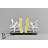 Pair of Porcelain Bookends