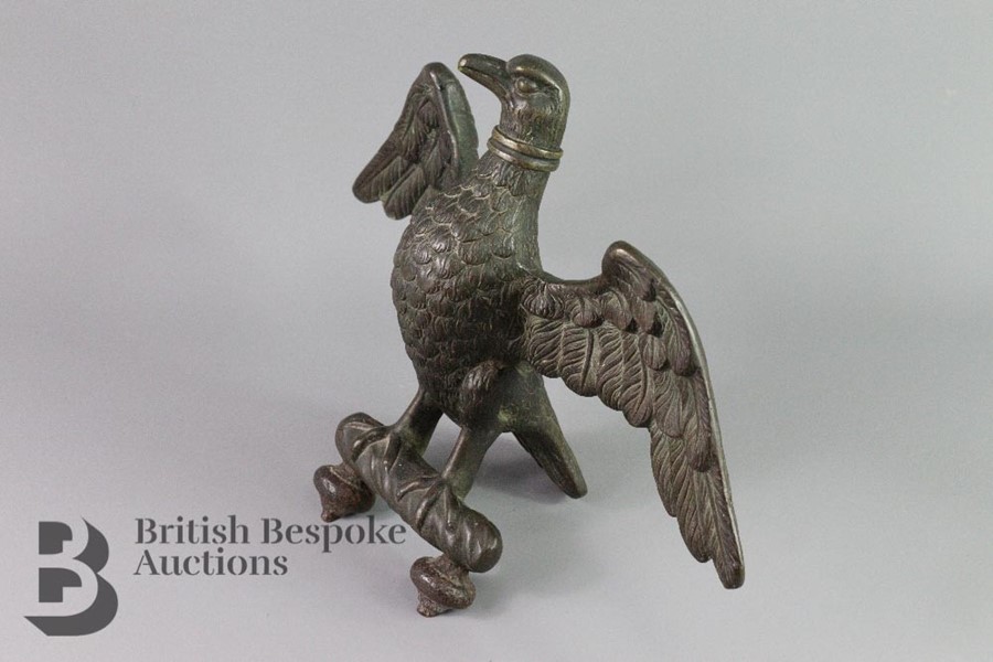 Bronze Eagle Sculpture - Image 2 of 4