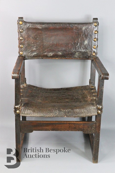 18th Century Spanish Baronial Chair