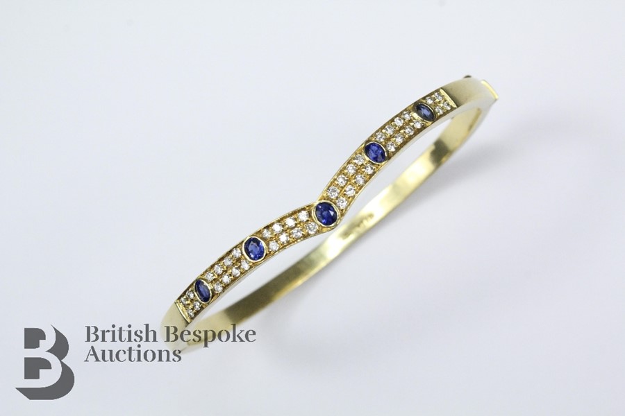 18ct Sapphire and Diamond Bracelet and Ring - Image 4 of 11