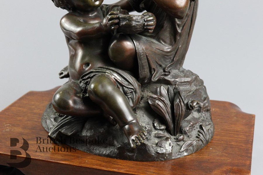 19th Century Bronze Figural Study of Children - Image 5 of 5