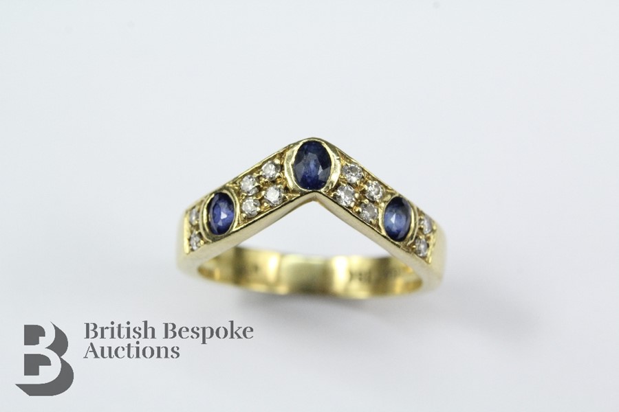 18ct Sapphire and Diamond Bracelet and Ring - Image 7 of 11