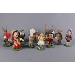 Collection of Goebel Alice in Wonderland Resin Figurines