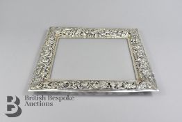 Silver and Cut-Glass Tray