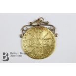 Gold Queen Anne Twin Guinea Coin