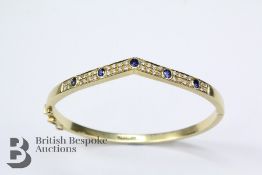18ct Sapphire and Diamond Bracelet and Ring
