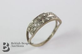 18ct Gold White Eternity Ring