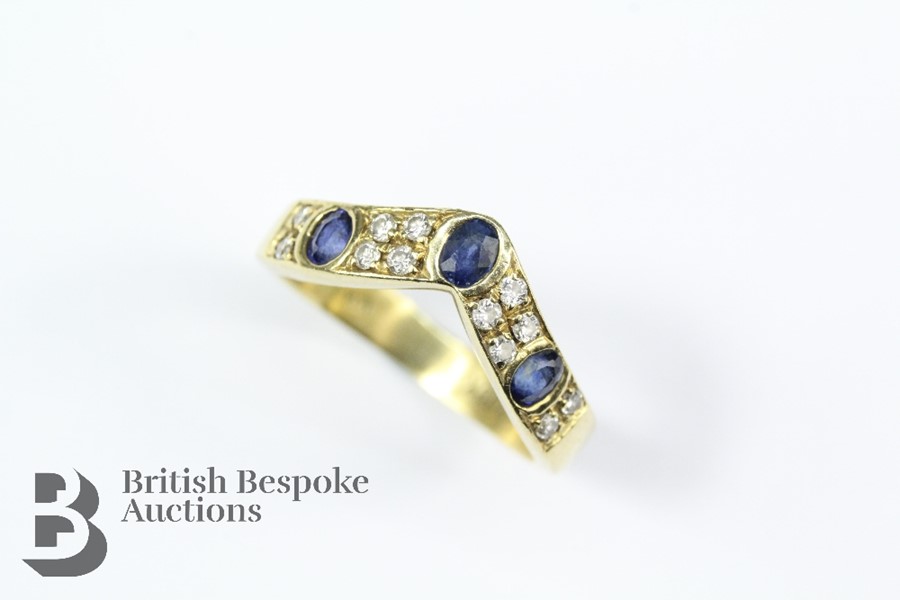 18ct Sapphire and Diamond Bracelet and Ring - Image 6 of 11