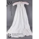 Circa 1893 Cotton Christening Gown
