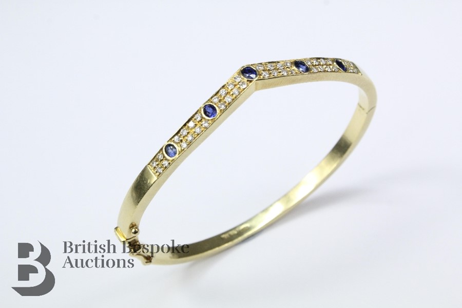 18ct Sapphire and Diamond Bracelet and Ring - Image 3 of 11