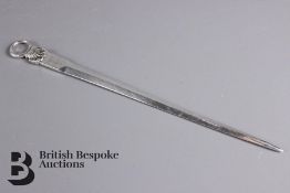 Victorian Silver Paper Knife
