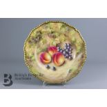 Nigel Creed for Royal Worcester Fallen Fruit Cabinet Plate