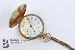 Lady's American 10ct Yellow Gold Regina Pocket Watch