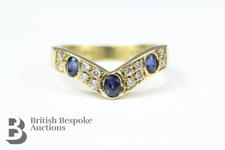 18ct Sapphire and Diamond Bracelet and Ring - Image 10 of 11