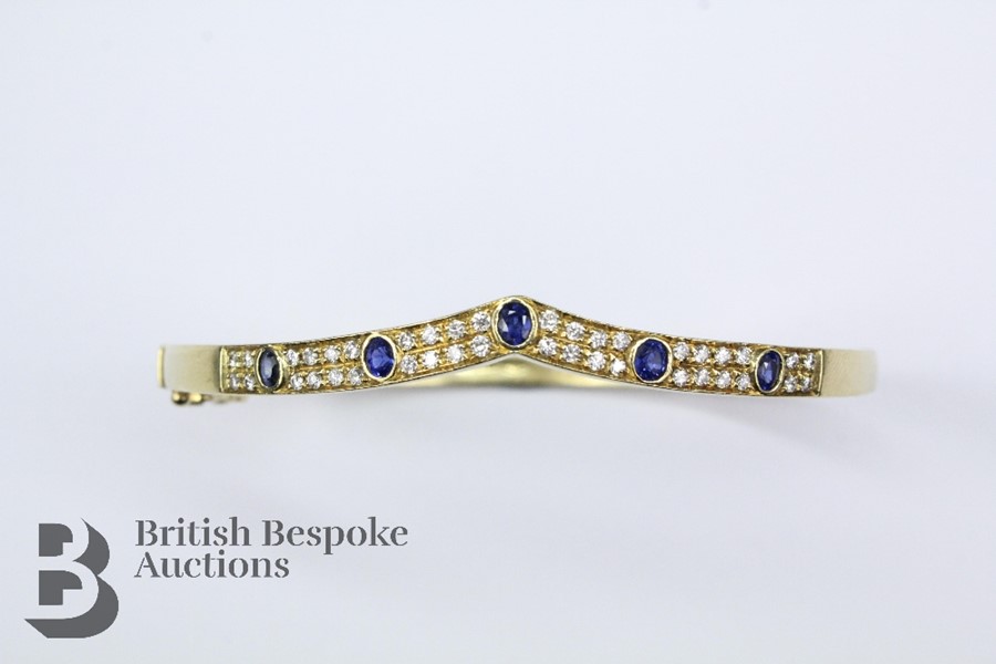 18ct Sapphire and Diamond Bracelet and Ring - Image 2 of 11