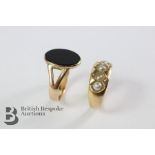 18ct Gold and Pearl Ring