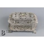 Russian Silver Filigree Besamim Box