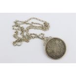 Silver Mexico Coin Pendant