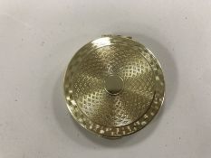 Silver Compact and Tea Strainer