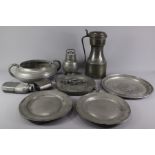 Quantity of English Pewter