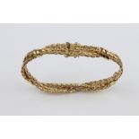 9ct Gold Lattice-Link Bracelet