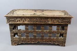 18/19th Century Chinese Carved Stool