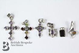 Silver and Semi-Precious Stone Pendants