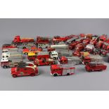 Box of 51 Diecast Fire Trucks