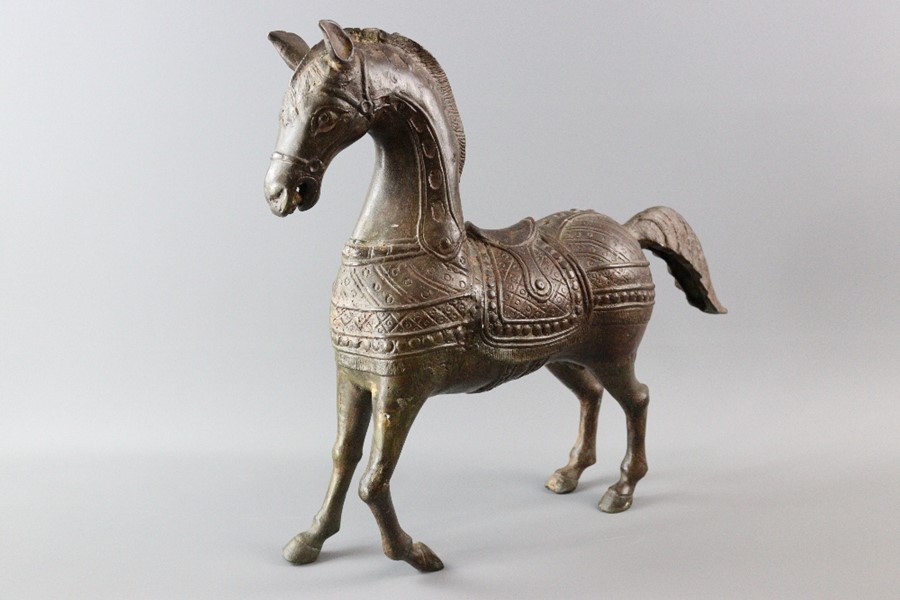 Decorative Cast Metal Horse - Image 2 of 5