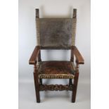 17/18th century Spanish Baronial Chair