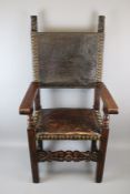 17/18th century Spanish Baronial Chair