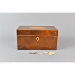 English 19th Century Mahogany Tea Caddy