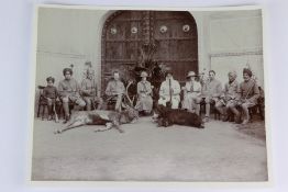 Indian Interest - His Royal Highness Maharajah of Jaipur Formal Hunting Photo