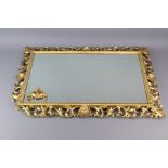 Square Gilt Wood Mirror