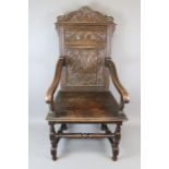 18th Century Oak Hall Chair