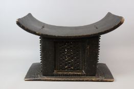 Chinese Style Ebonised Seat/Low Table