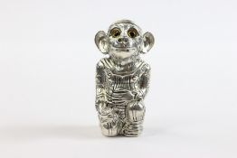 925 Silver Plated Monkey Pincushion