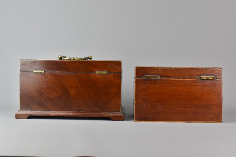 Georgian Mahogany Tea Caddy - Image 4 of 5