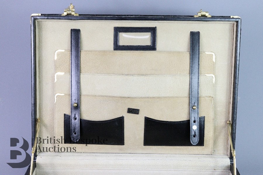 Vintage J. Perez Black Crocodile Skin Briefcase - Image 5 of 7