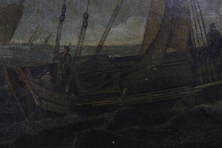 18th Century (Dutch School) Marine Oil on Canvas - Image 6 of 12