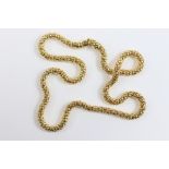 18ct Yellow Gold Basket-Weave Chain