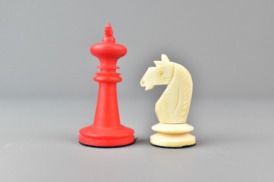 Edwardian Bone Travelling Chess Set - Image 2 of 5