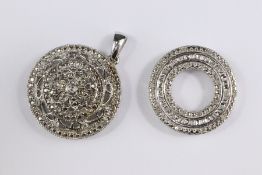 Two Diamond Pendants